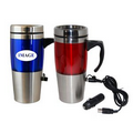 16 Oz Dual Auto / USB Heated Travel Mug